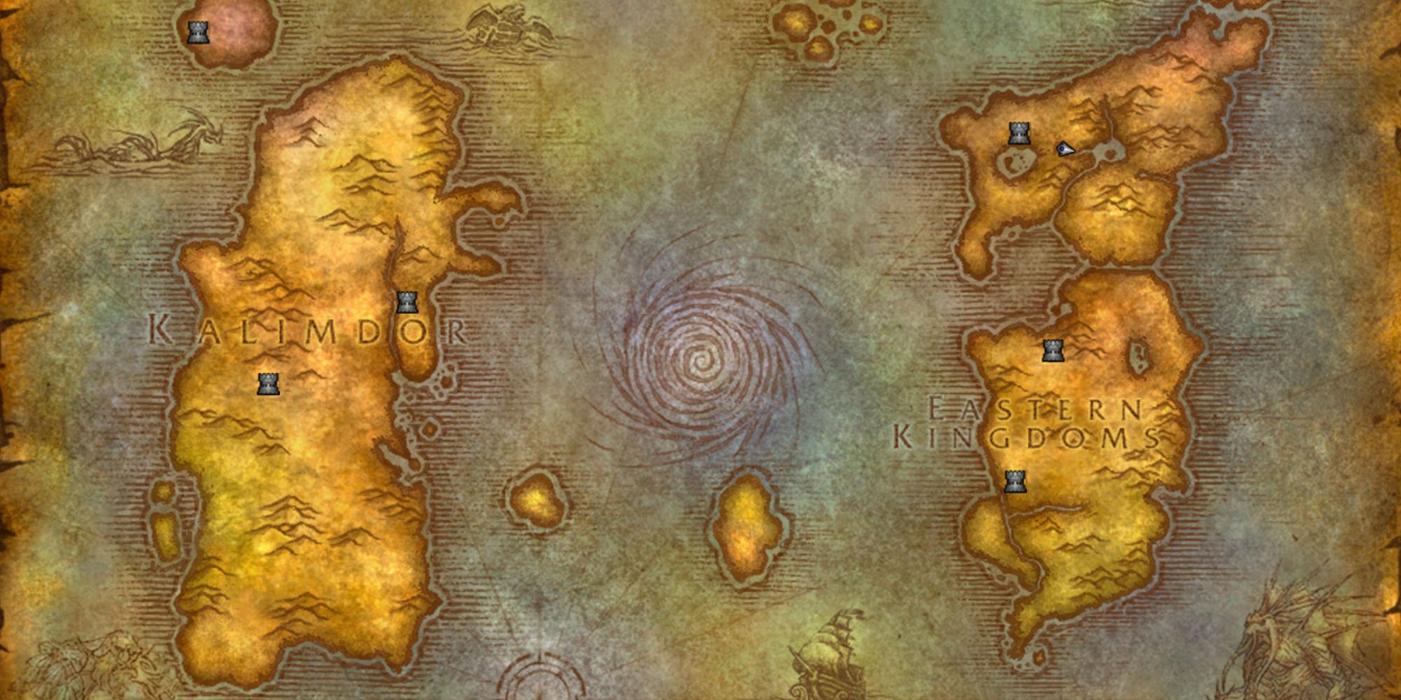velho mapa de azeroth uau