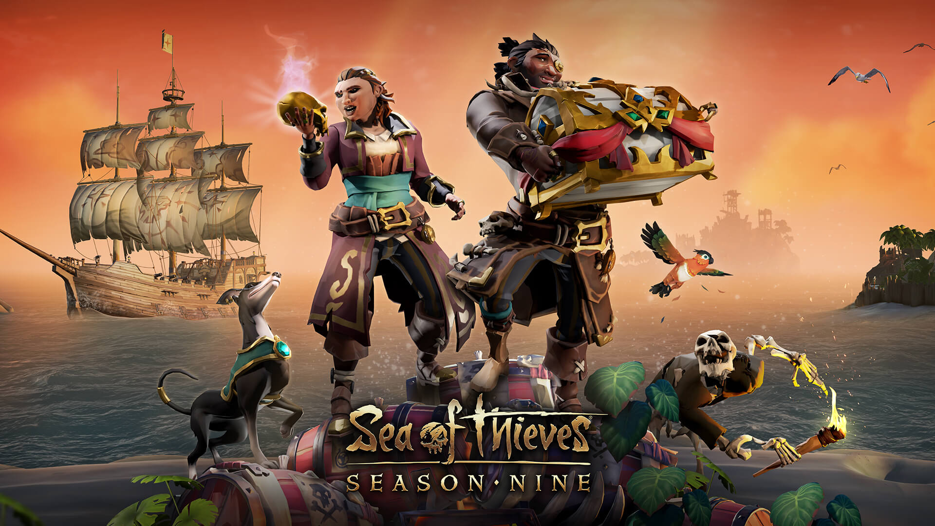 A nona temporada chega enquanto Sea of ​​Thieves comemora cinco anos no mar