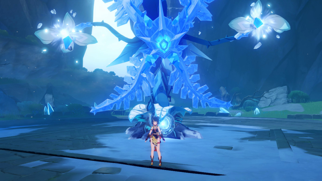 Cryo Regisvine em Genshin Impact com Xiangling
