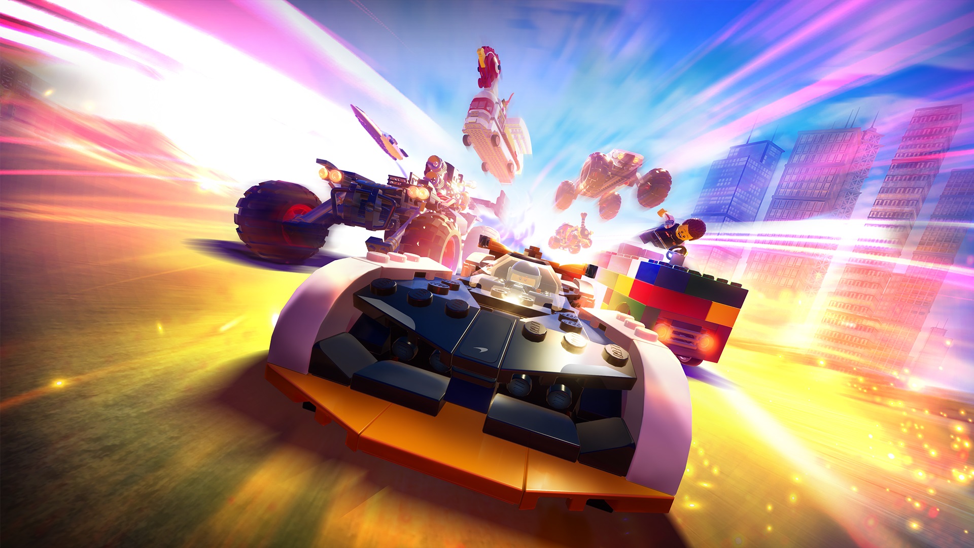 Experiência de condução incrível com a aventura de mundo aberto de LEGO 2K Drive