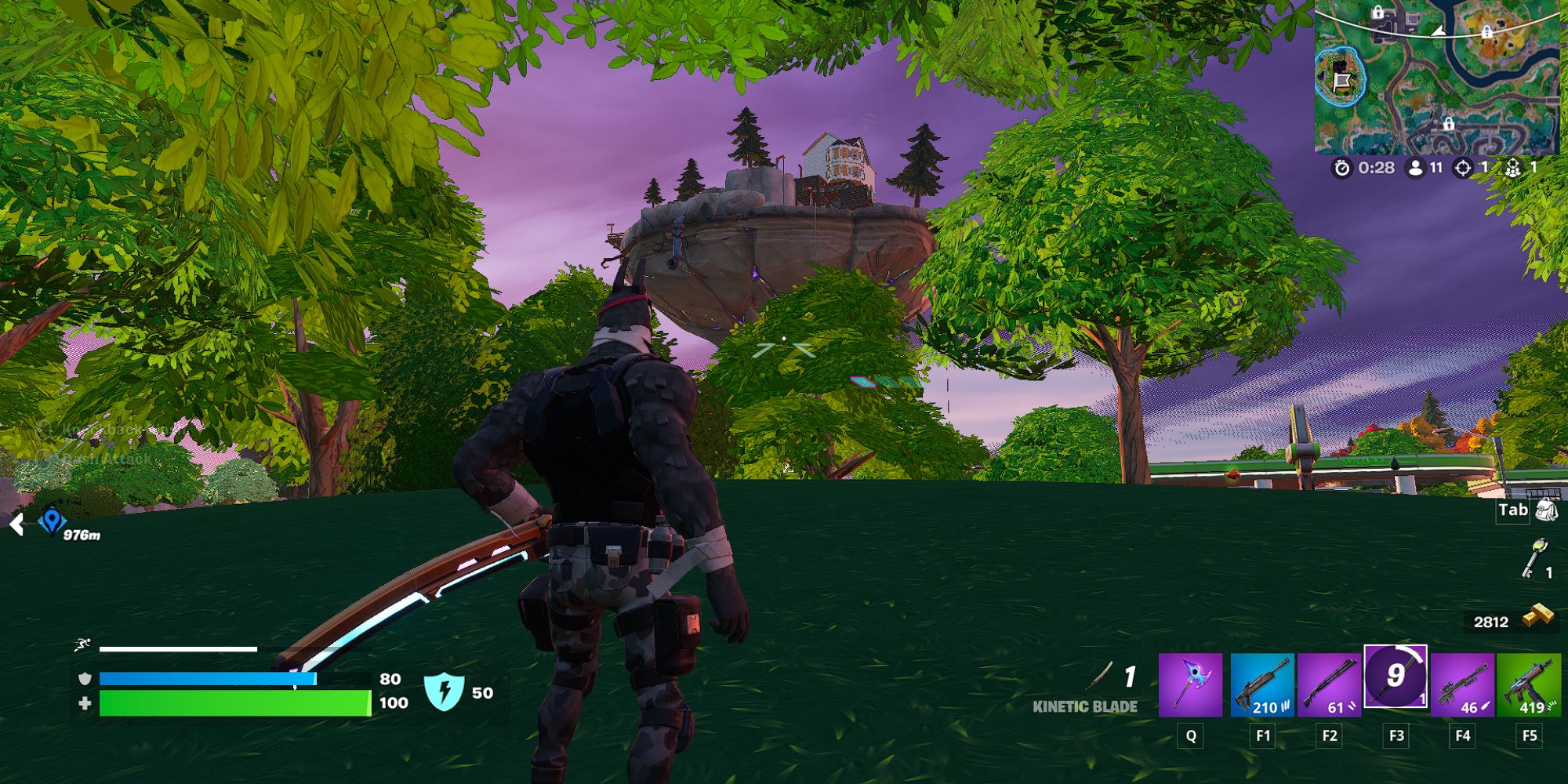 Fortnite Lt. John Llama Alcançando a Ilha de Loot