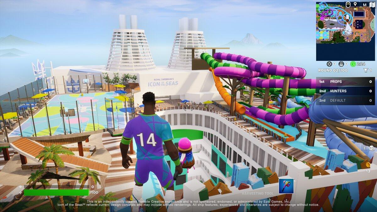 Fortnite adiciona novo navio de cruzeiro da Royal Caribbean