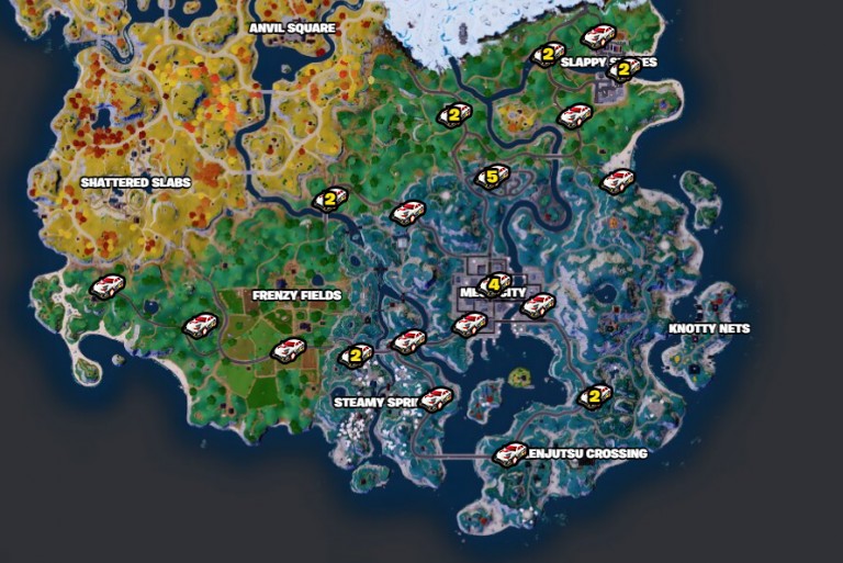 Nitro drifter Fortnite: où trouver ce nouveau vehicule na MÉGA City?