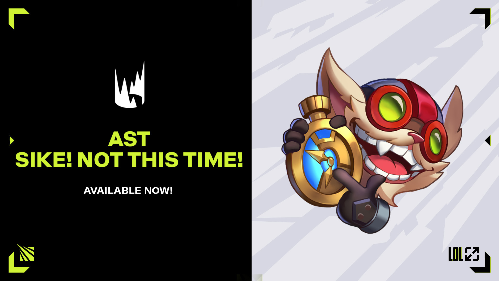 Nosso novo emote de League of Legends chegou