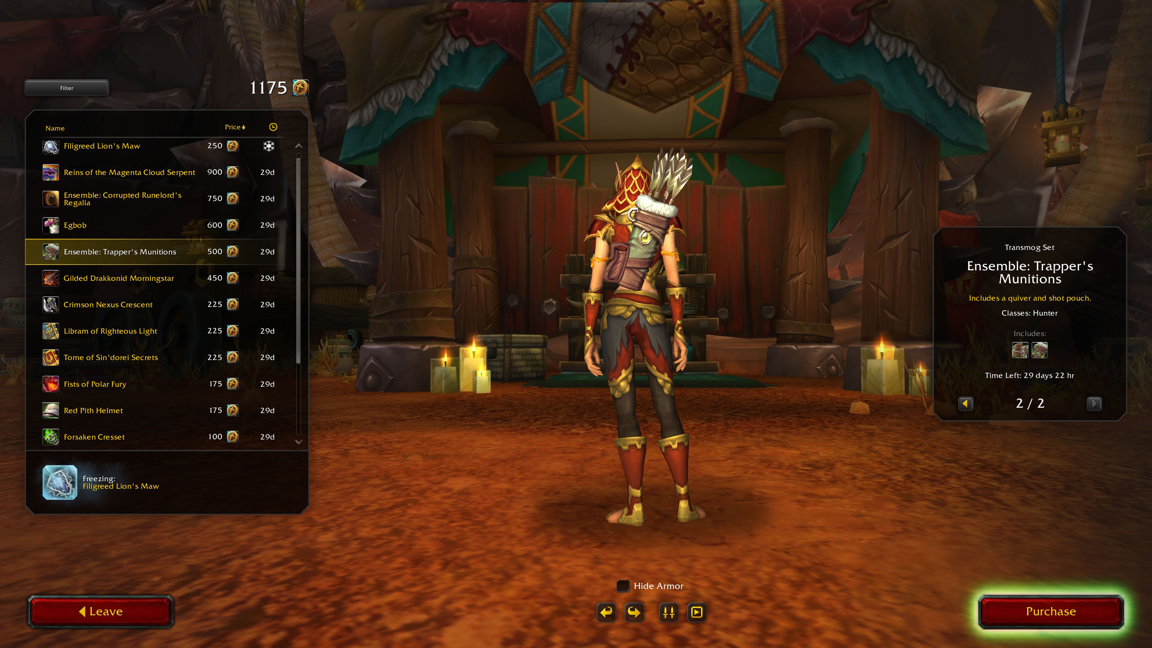 Munições do WoW Trapper