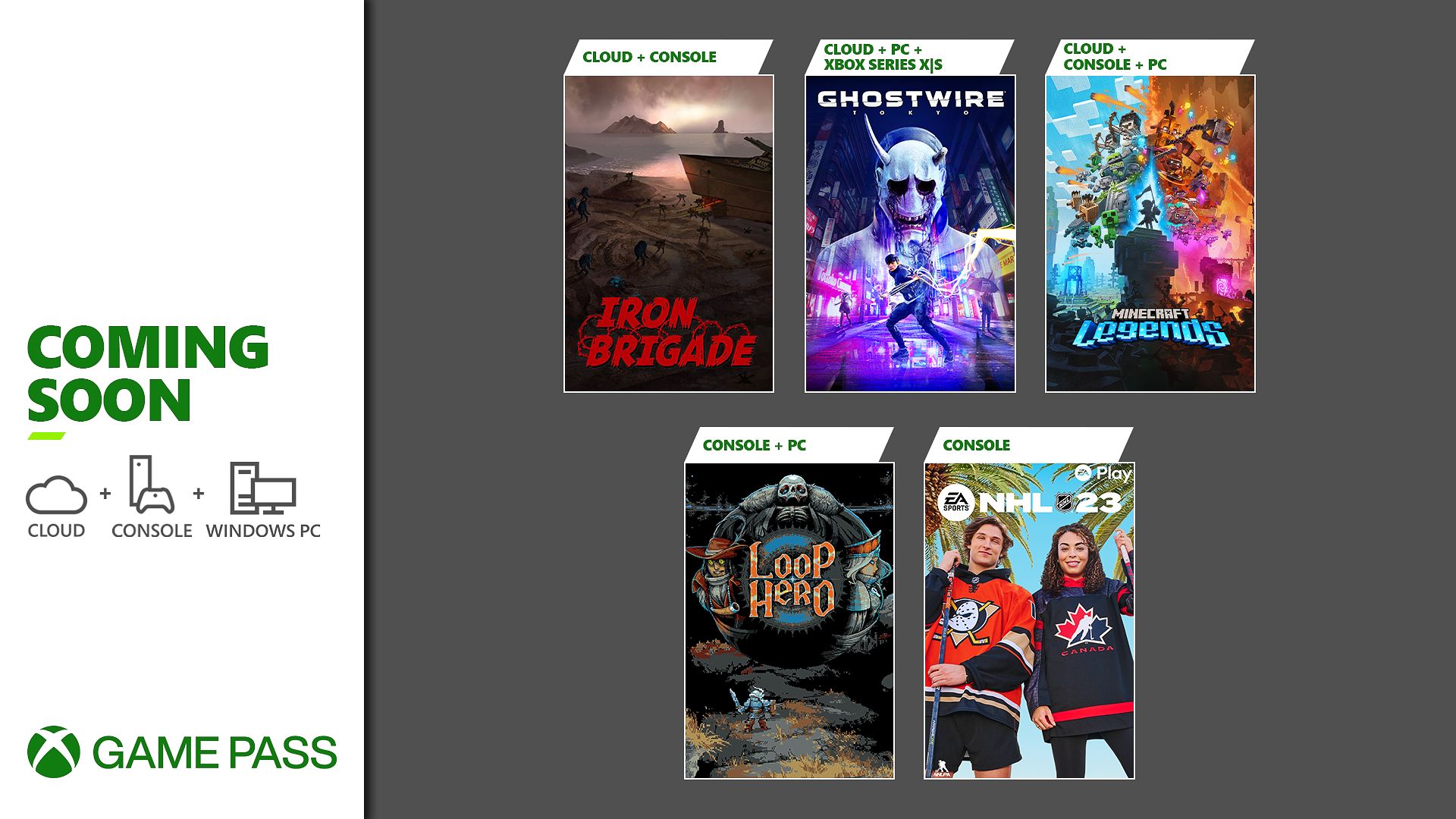 Chegando ao Xbox Game Pass: Minecraft Legends, Loop Hero, Ghostwire: Tokyo e mais