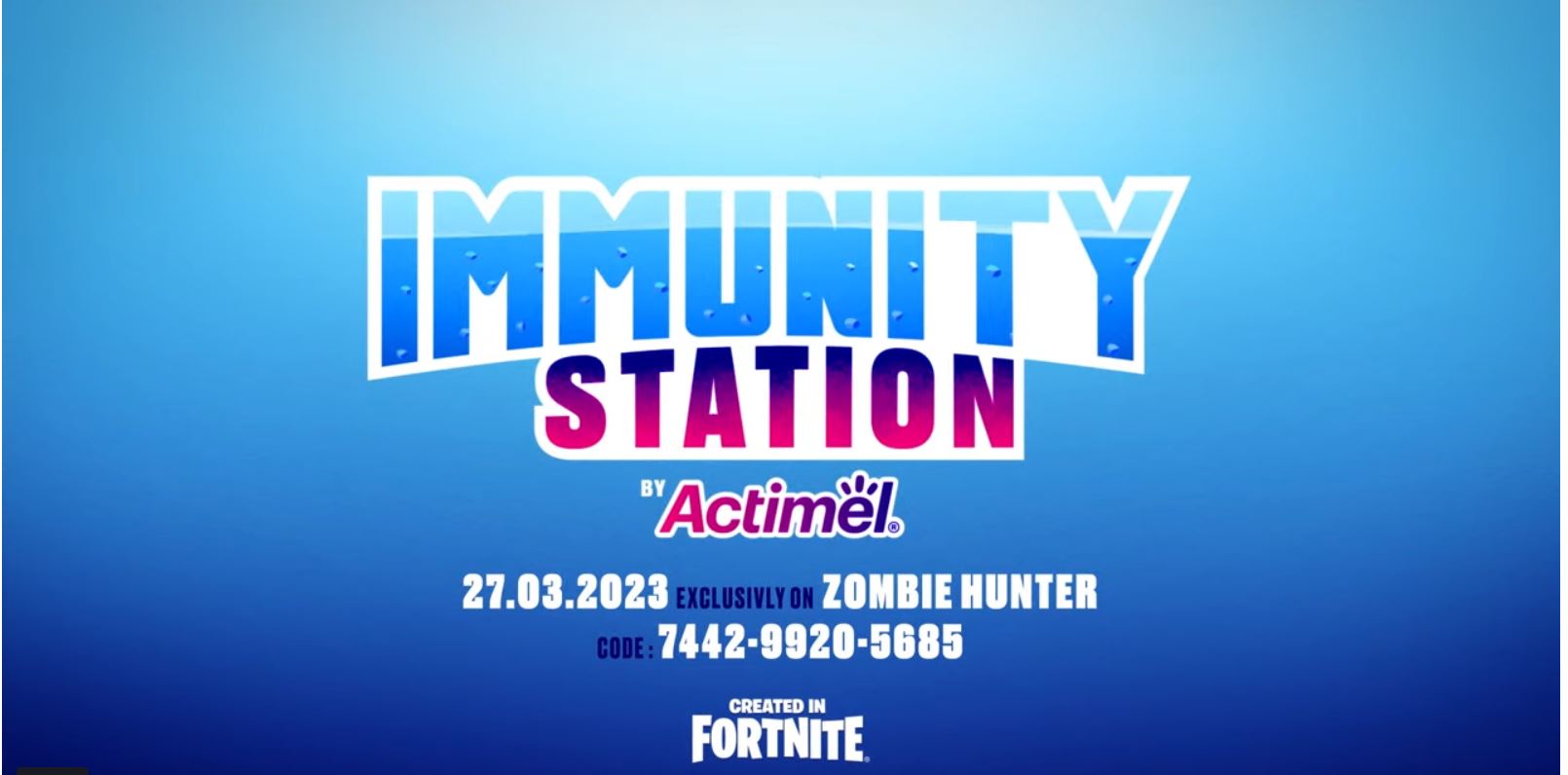 Fortnite accueille l'Immunity Station da Actimel