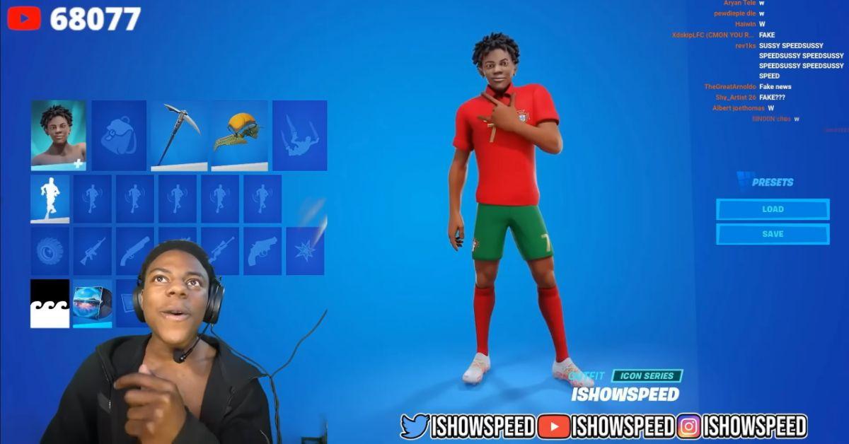 Renderização iShowSpeed Fortnite