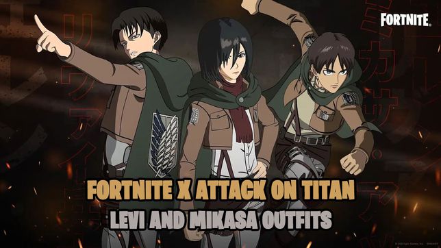 Levi e Mikasa de Shingeki no Kyojin se juntam a Eren em Fortnite: todas as informações