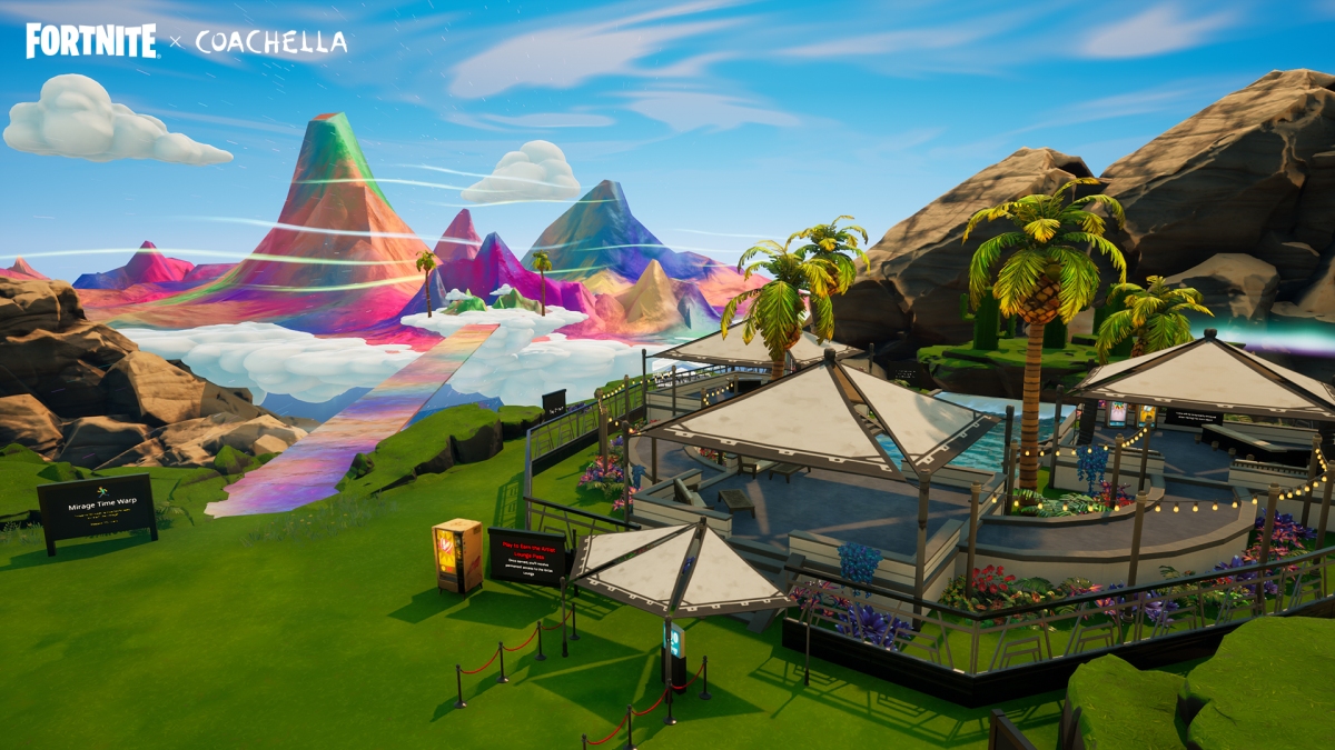 Os jogadores do Fortnite estão recebendo um novo destino com o tema Coachella