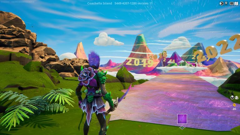 Desafio Fortnite Coachella: como coletar notas musicais ocultas no Mirage Time Warp