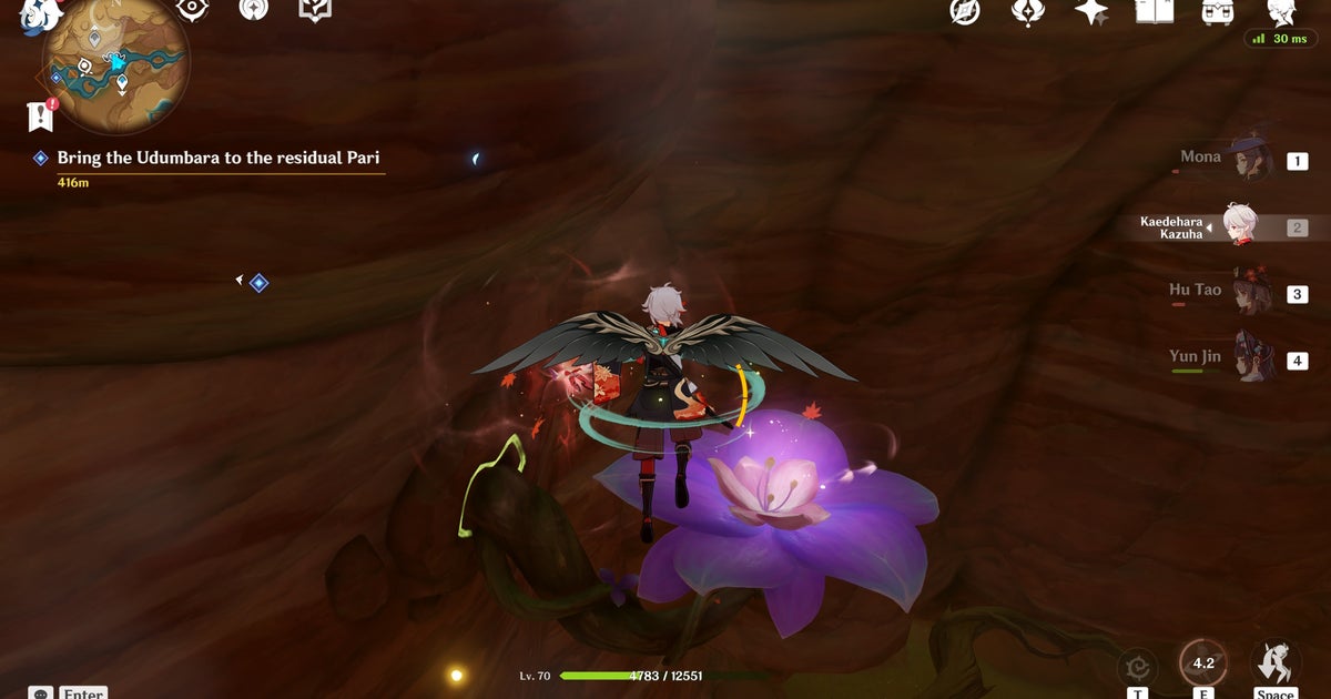 Genshin Impact Udumbara locais e como coletar pistilos