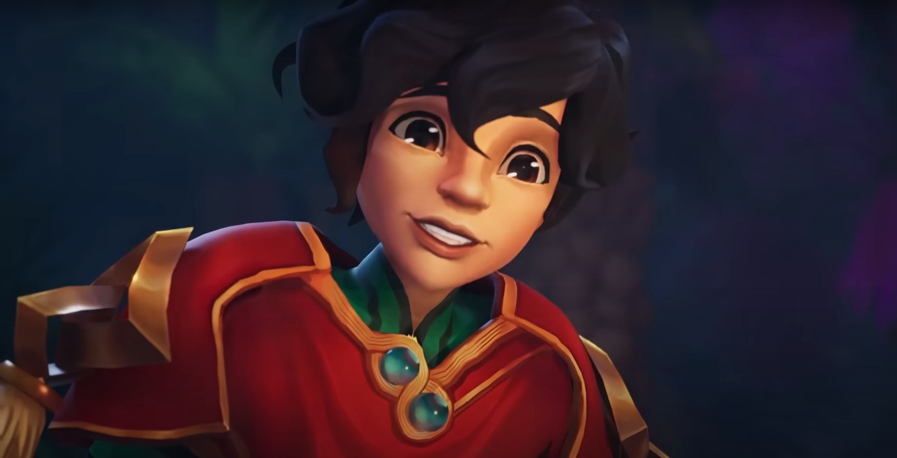 Milio visto em seu trailer de campeão de League of Legends