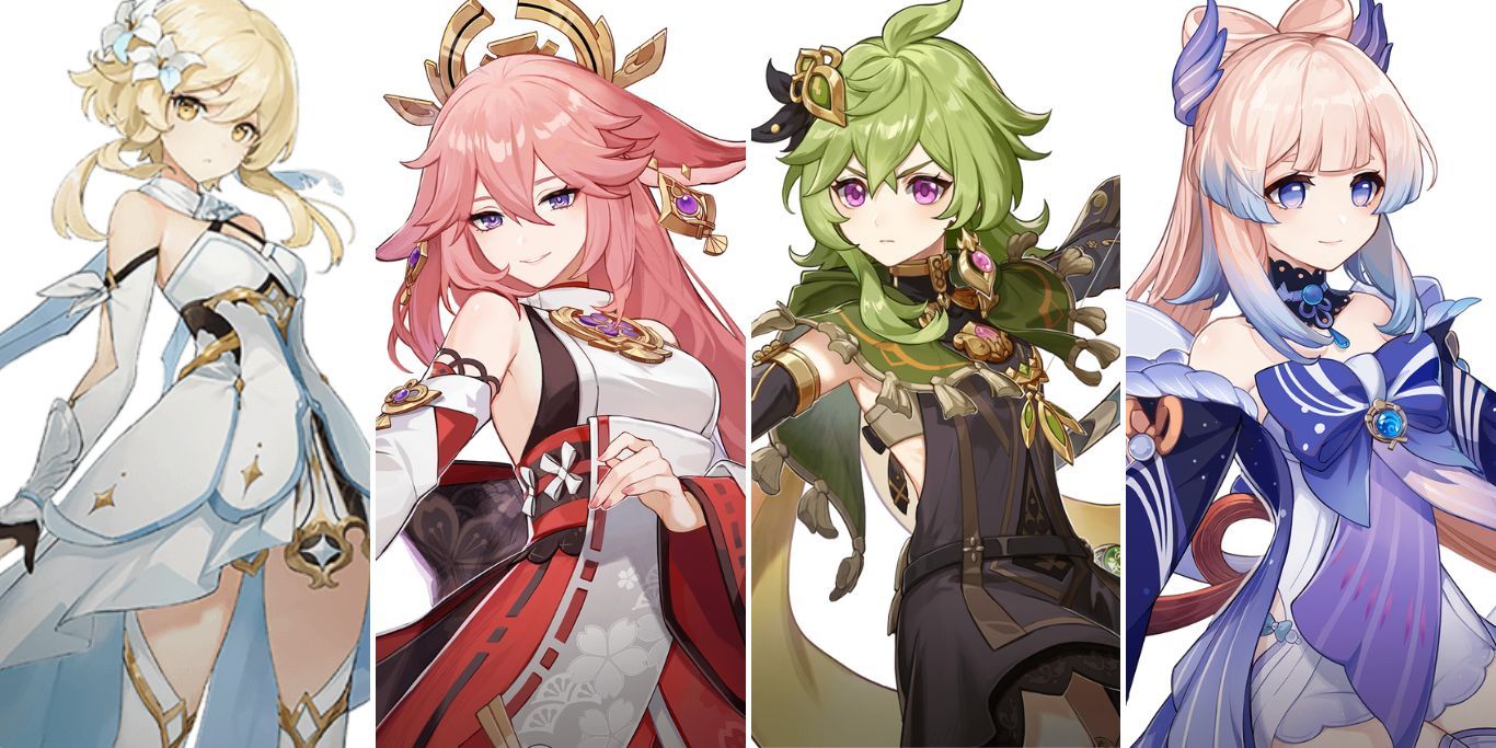Genshin Impact Lumine Yae Miko Collei Kokomi