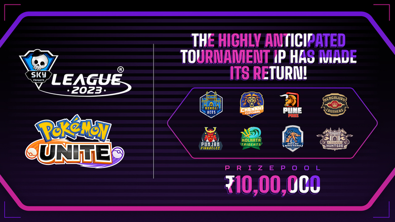 Liga Skyesports retorna com ação Pokémon UNITE em um formato baseado em cidade