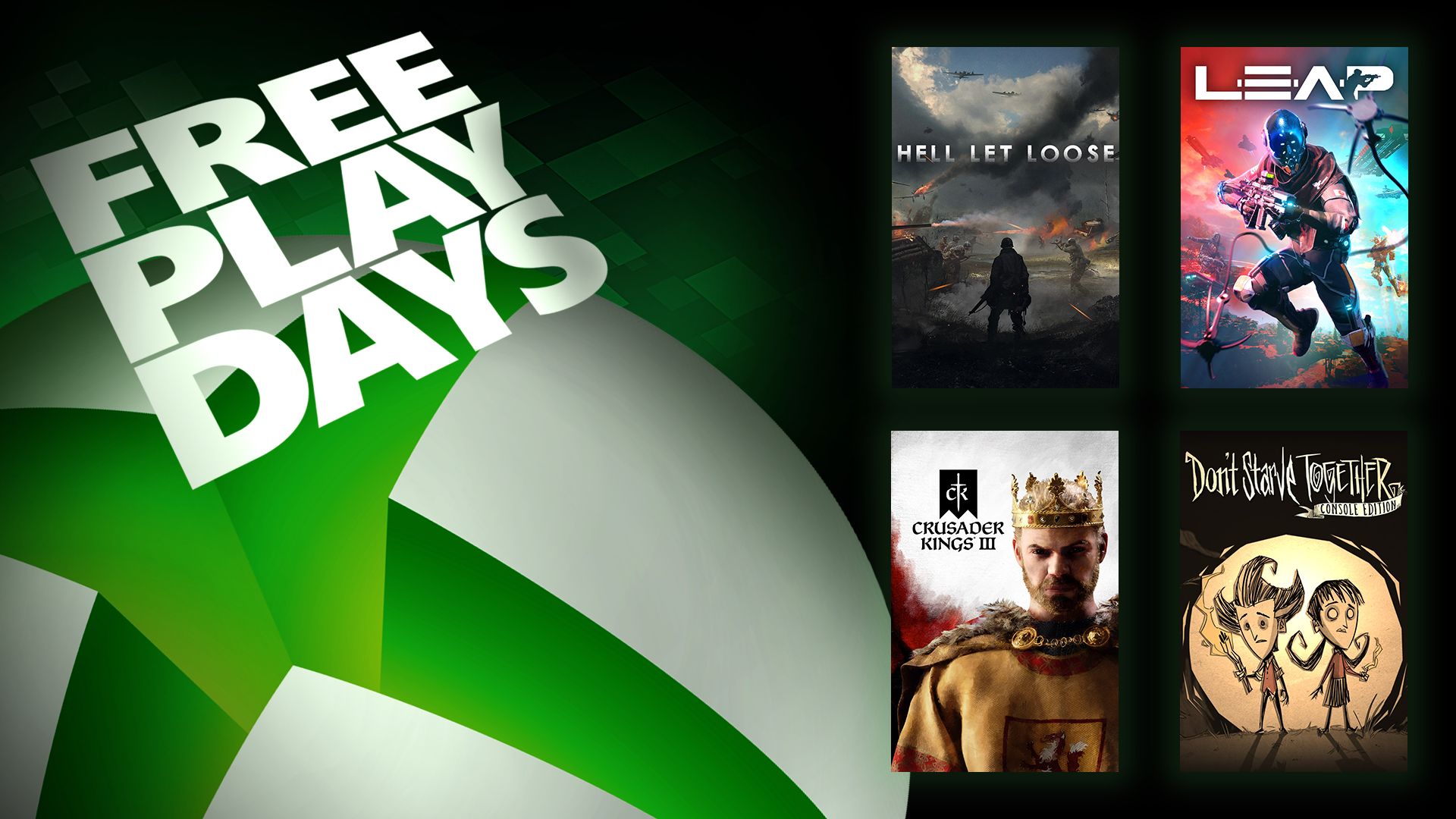 Dias de jogo grátis - Hell Let Loose, Leap, Crusader Kings III e Don't Starve Together