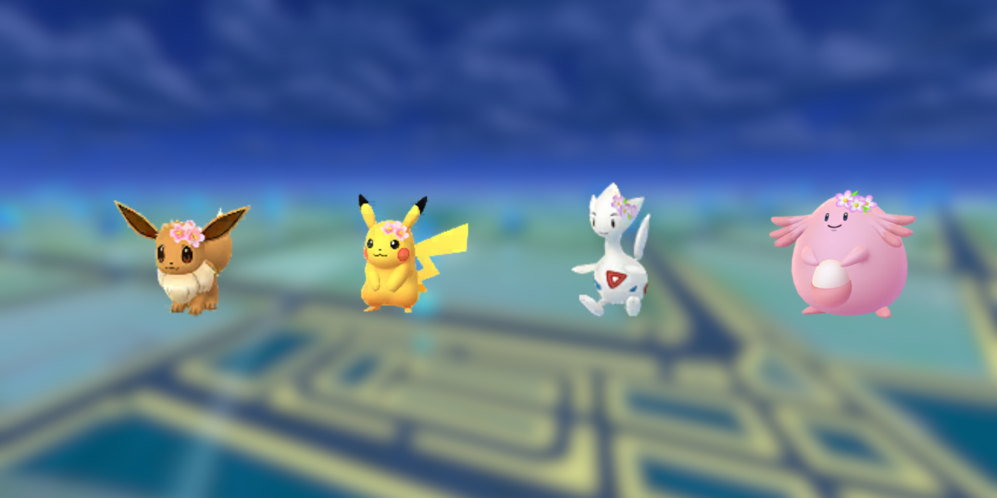 coroa de flores imagem pokemon go