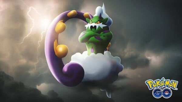 Being a Flying-type creature in Pokemon GO, Tornadus is vulnerable to Electric, Ice, and Rock-type moves.  (PokemonGo)