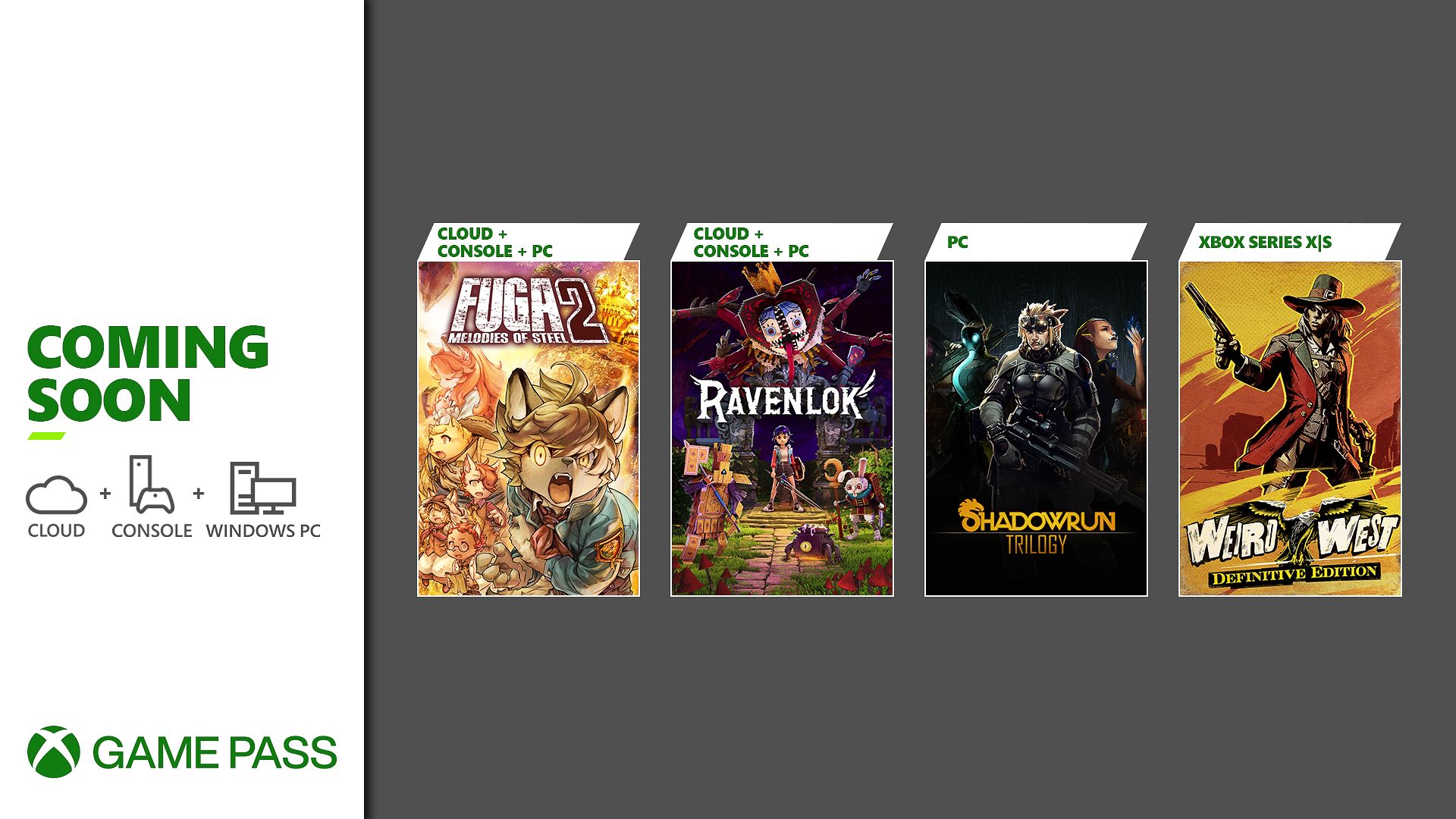 Em breve no Xbox Game Pass: Ravenlok, Fuga: Melodies of Steel 2 e mais