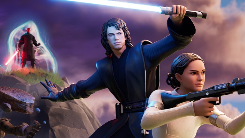 Anakin, Padme, Darth Maul e mais se juntam a Fortnite em novo evento de Star Wars
