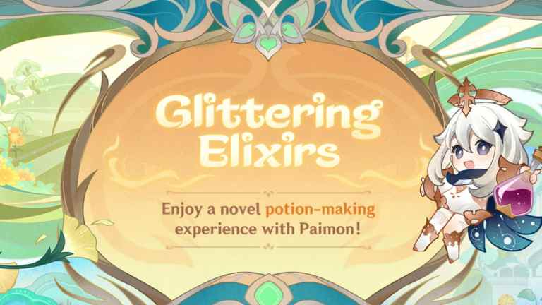 Todas as receitas de poções no evento web Genshin Impact Glittering Elixirs