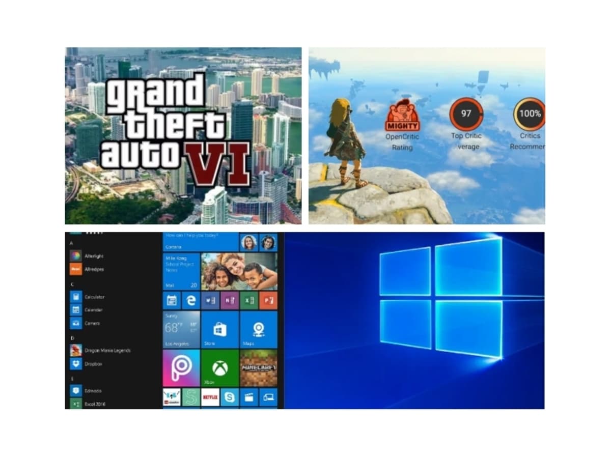 Você surfa em GTA 6, Zelda Tears of the Kingdom plebiscito, des nouveautés para Windows 10, é o resumo'!