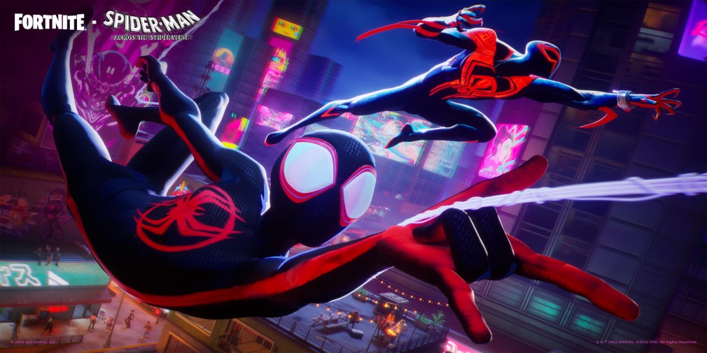 Fortnite lança nova colaboração com personagens de Spider-Man: Across the Spider-Verse