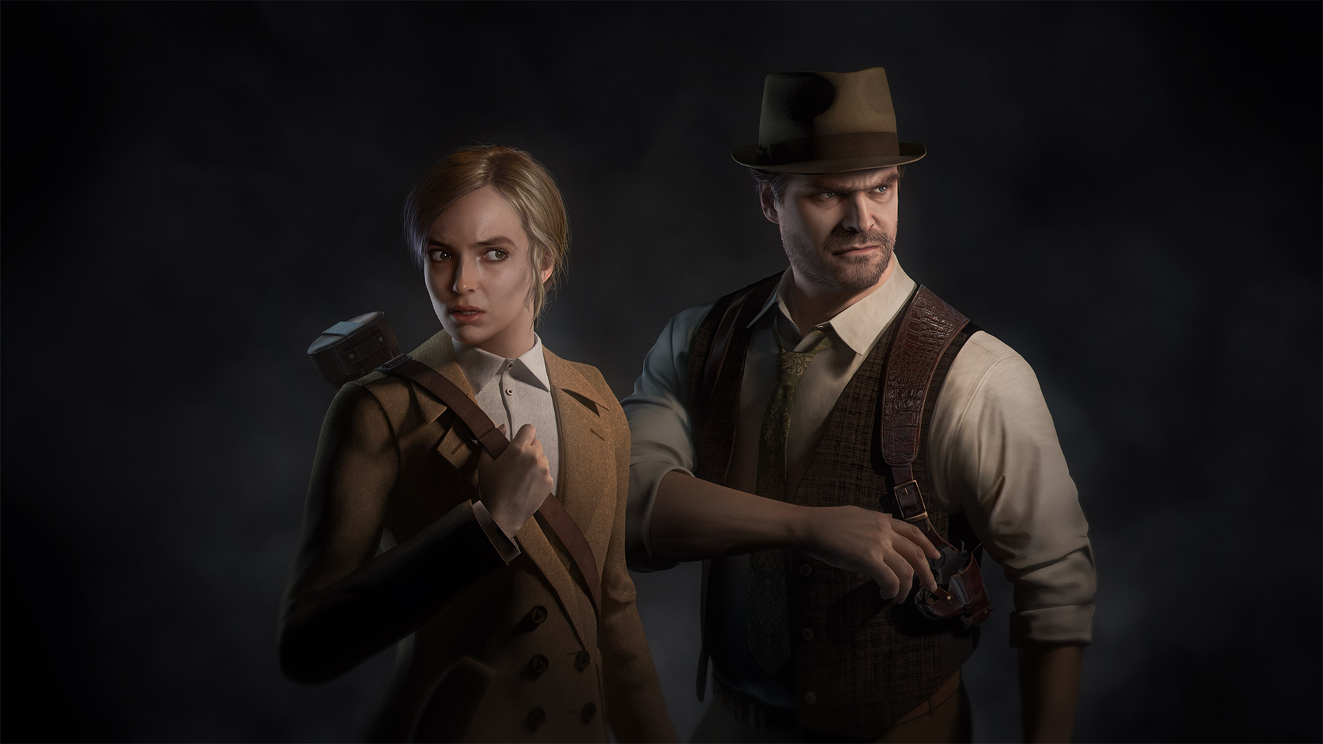 Como Alone in the Dark trouxe David Harbour e Jodie Comer juntos para o retorno do clássico do terror de sobrevivência