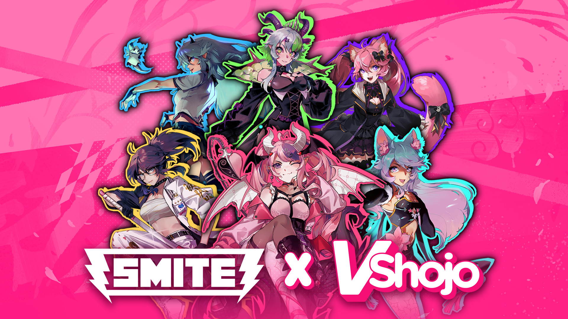 Anime VTubers de VShojo lutam contra deuses no mais novo crossover de Smite