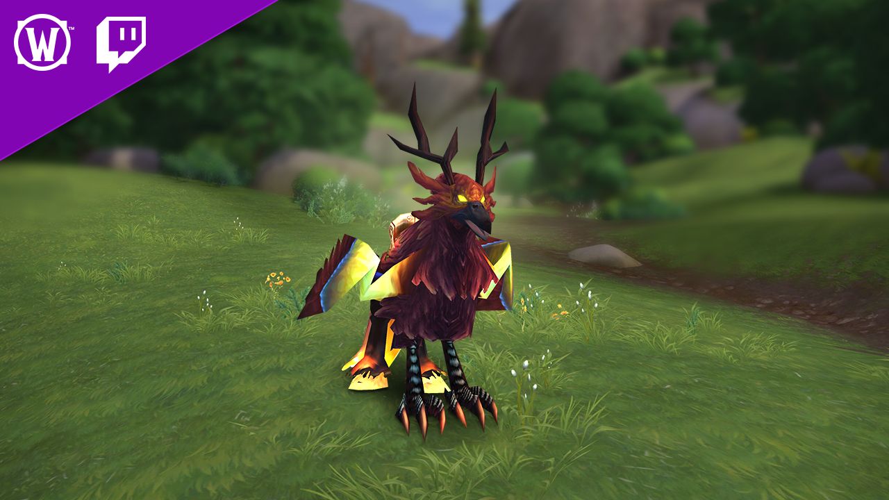 Blazing Hippogryph Twitch Drop agora disponível - Obtenha suporte TCG grátis assistindo a transmissões de WoW
