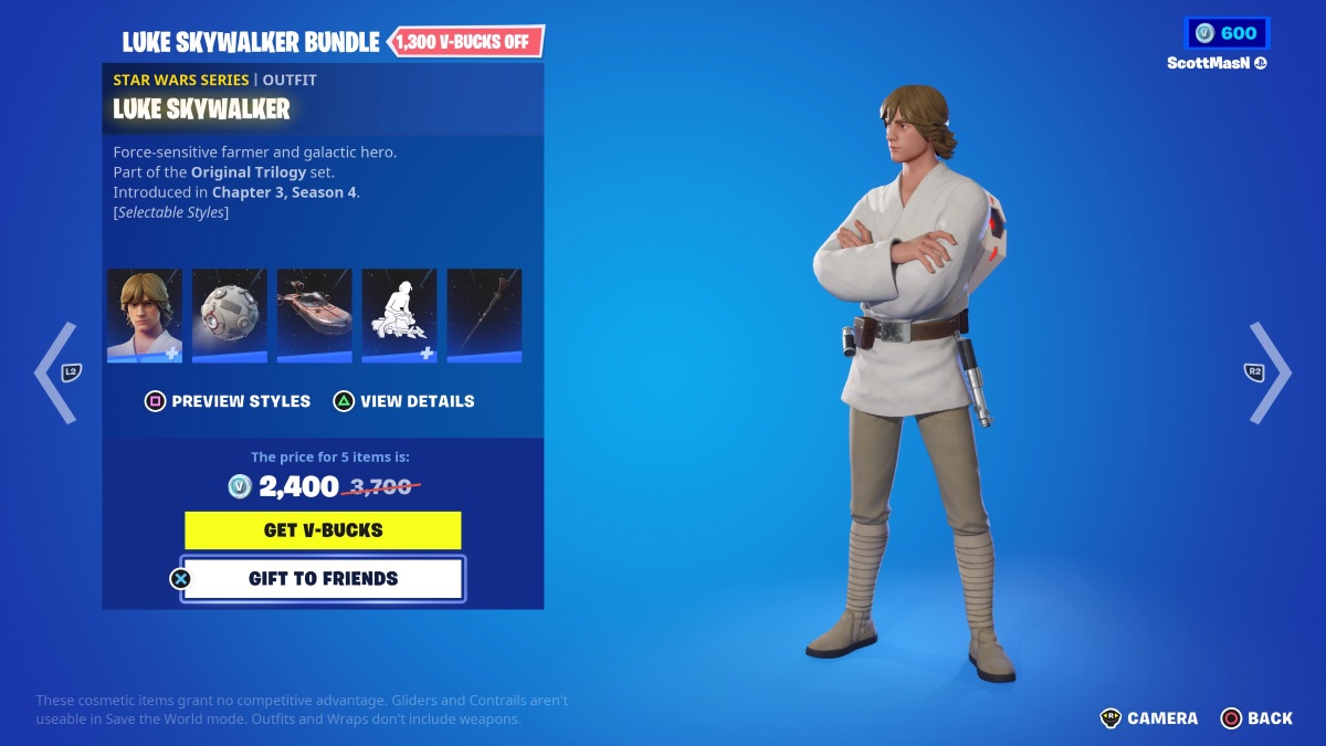 Como presentear skins Fortnite