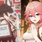 Genshin Impact Honkai Star Rail - Tingyun and Yae Miko