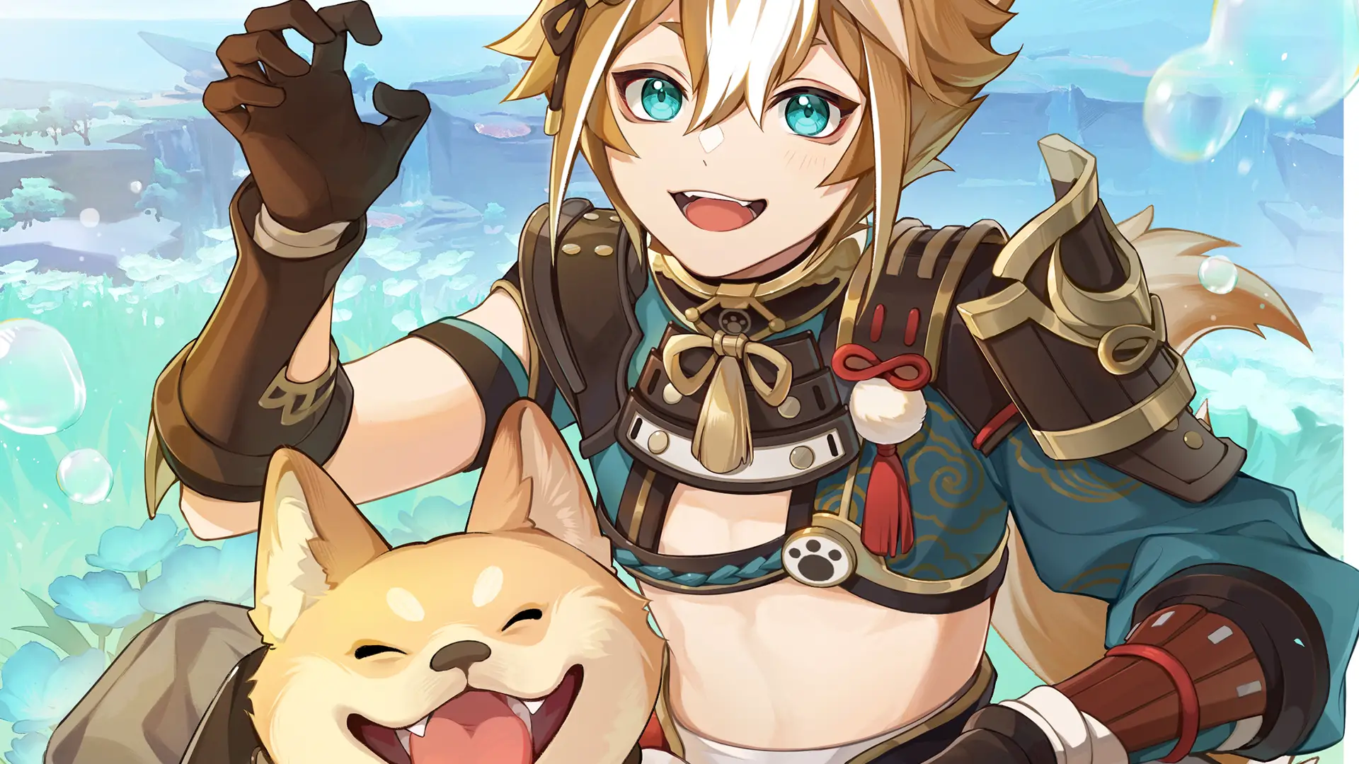 Genshin Impact compartilha nova arte comemorando o aniversário de Gorou