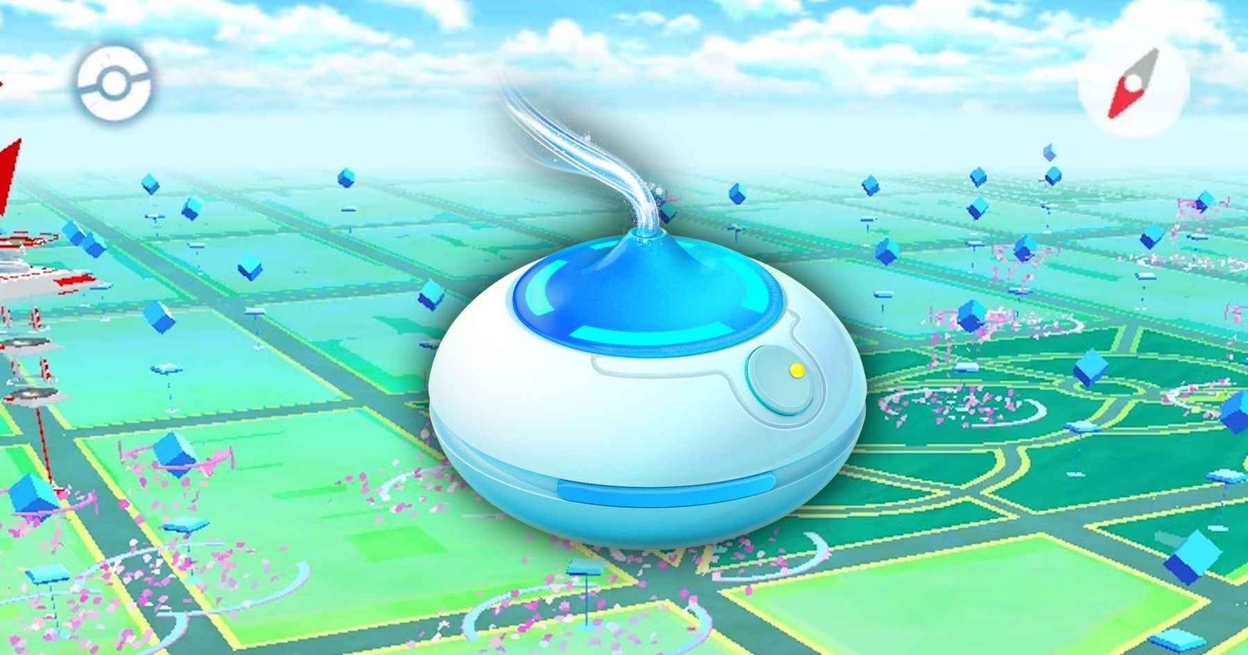 Pokemon GO daily incense over map