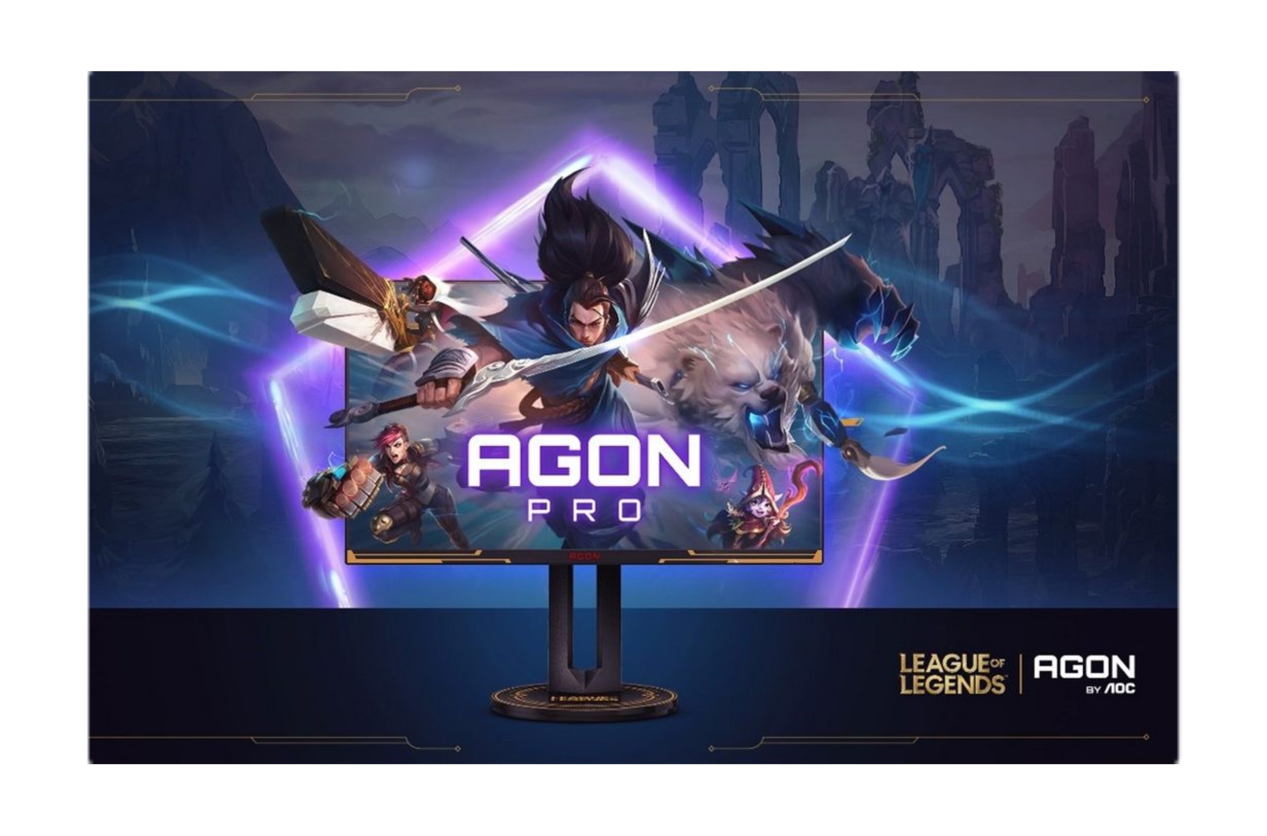 Riot Games lança monitor de jogos com tema de League of Legends em parceria com a AOC