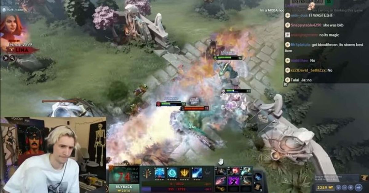 xQc: Estrela do Twitch compara Dota 2 com League of Legends