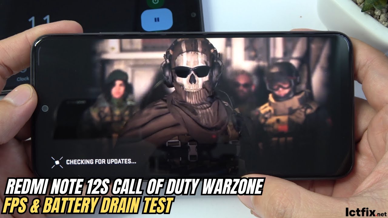 Teste de jogos móveis Xiaomi Redmi Note 12s Call of Duty Warzone
