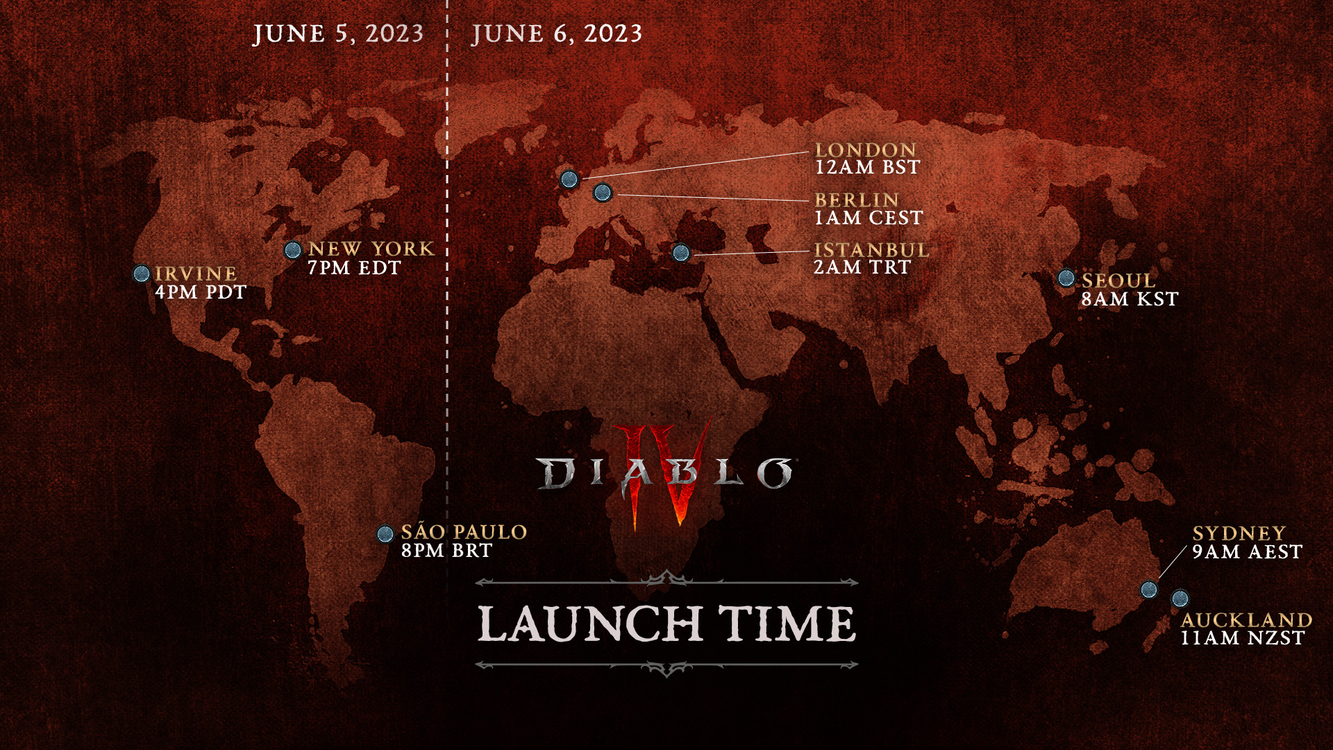 Horário de lançamento oficial de Diablo 4