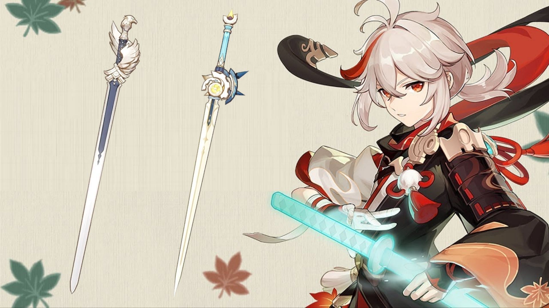 Favonius Sword vs Iron Sting for Kazuha (Image via HoYoverse)