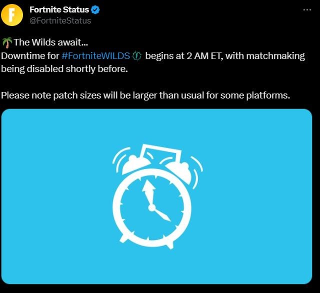Tempo de inatividade do servidor Fortnite hoje, 9 de junho de 2023