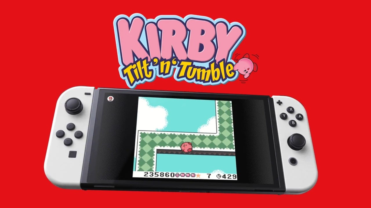 Nintendo mostra os controles de movimento de Kirby Tilt 'n' Tumble no Switch