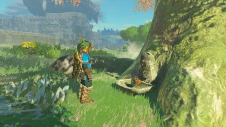 Zelda: Tears of the Kingdom Link e Cherry Blossom Tree
