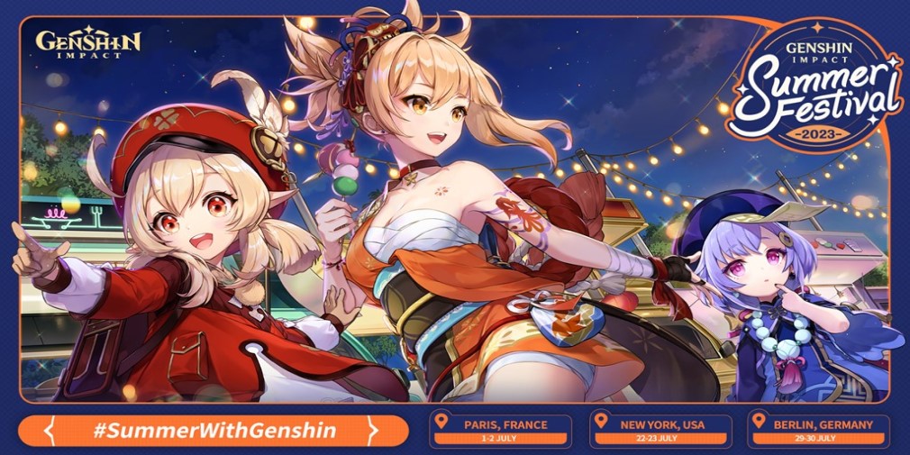 Genshin Impact anuncia Summer Festival 2023 em três destinos em julho