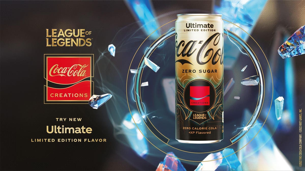 Coca-Cola lança bebida com sabor de ponto de experiência 'League Of Legends'