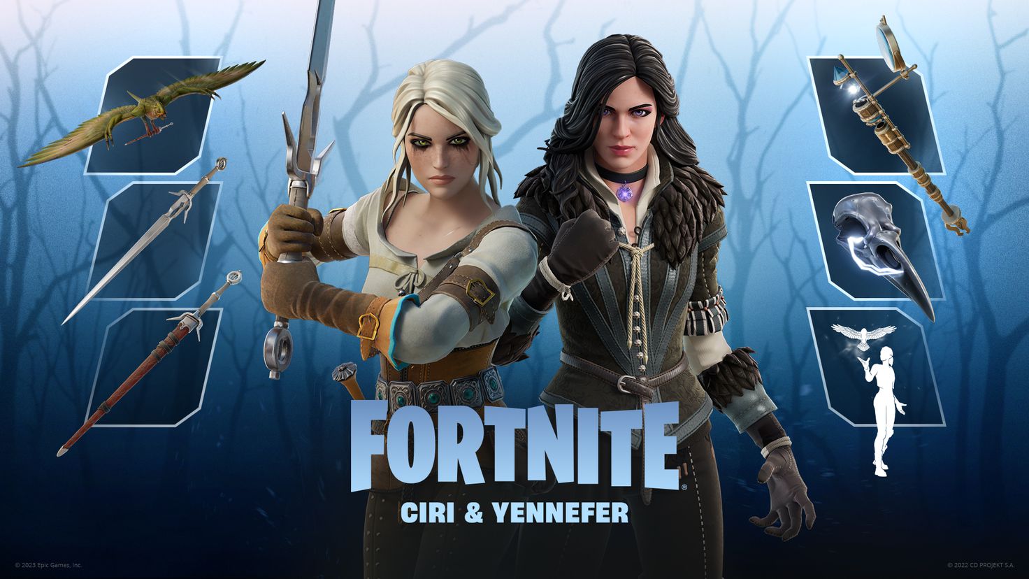 É oficial: Ciri e Yennefer de The Witcher estão chegando ao Fortnite como novas roupas