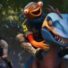 Fortnite: Granada Shockwave está de volta - Atualização v25.10 fish stick riding a raptor in the jungle