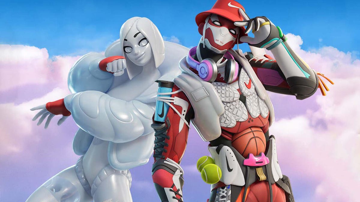 Os novos personagens da Nike do Fortnite são feitos de… Hmm