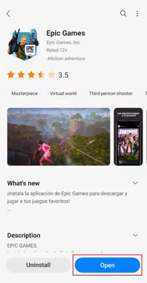 Como instalar o Fortnite da Samsung Galaxy Store