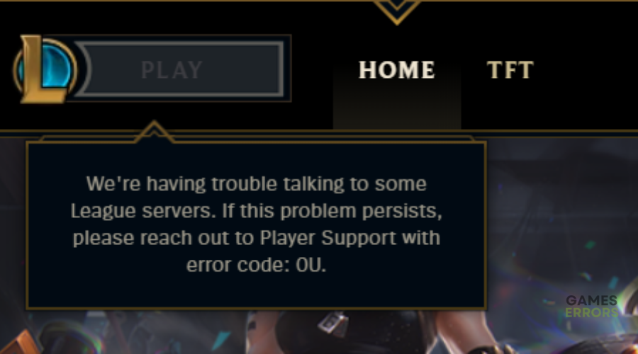 League of Legends código de erro 0U [FIXED]