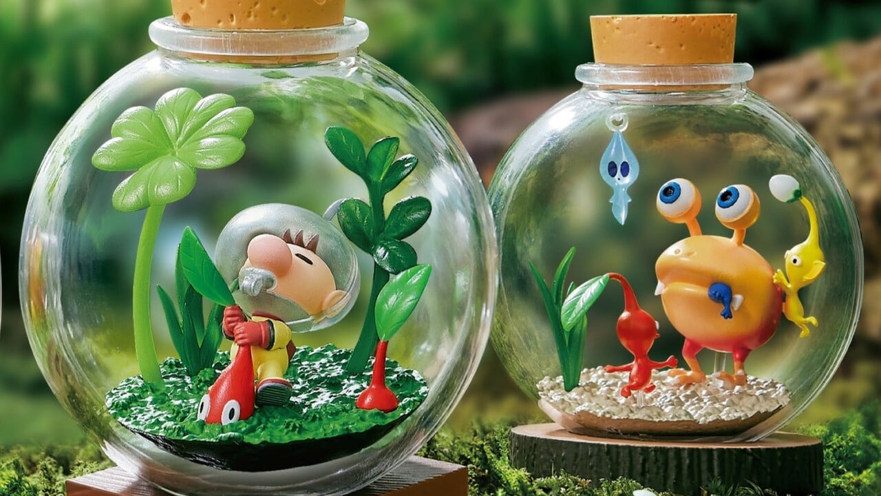 Essas figuras de terrário de Pikmin são irresistíveis e precisamos de todas elas